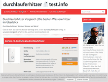 Tablet Screenshot of durchlauferhitzer-test.info